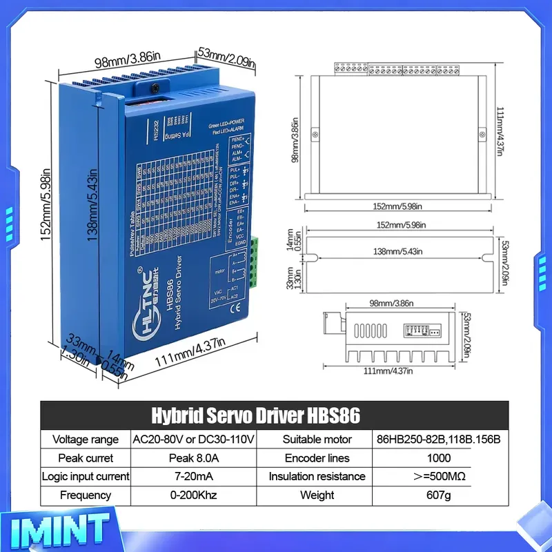 4 Axis Nema 34 Closed Loop Ste - Hybrid Servo Driver Nema 34 8.5Nm review and price