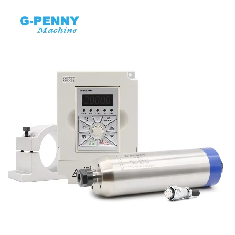 G-penny 2.2KW ER20 D80 Wood Wo - 2.2Kw Water Cooled Spindle Kit Vfd review and price